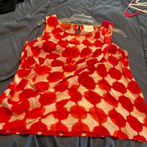 Cute, cute, cute.  Sleeveless crepe top.